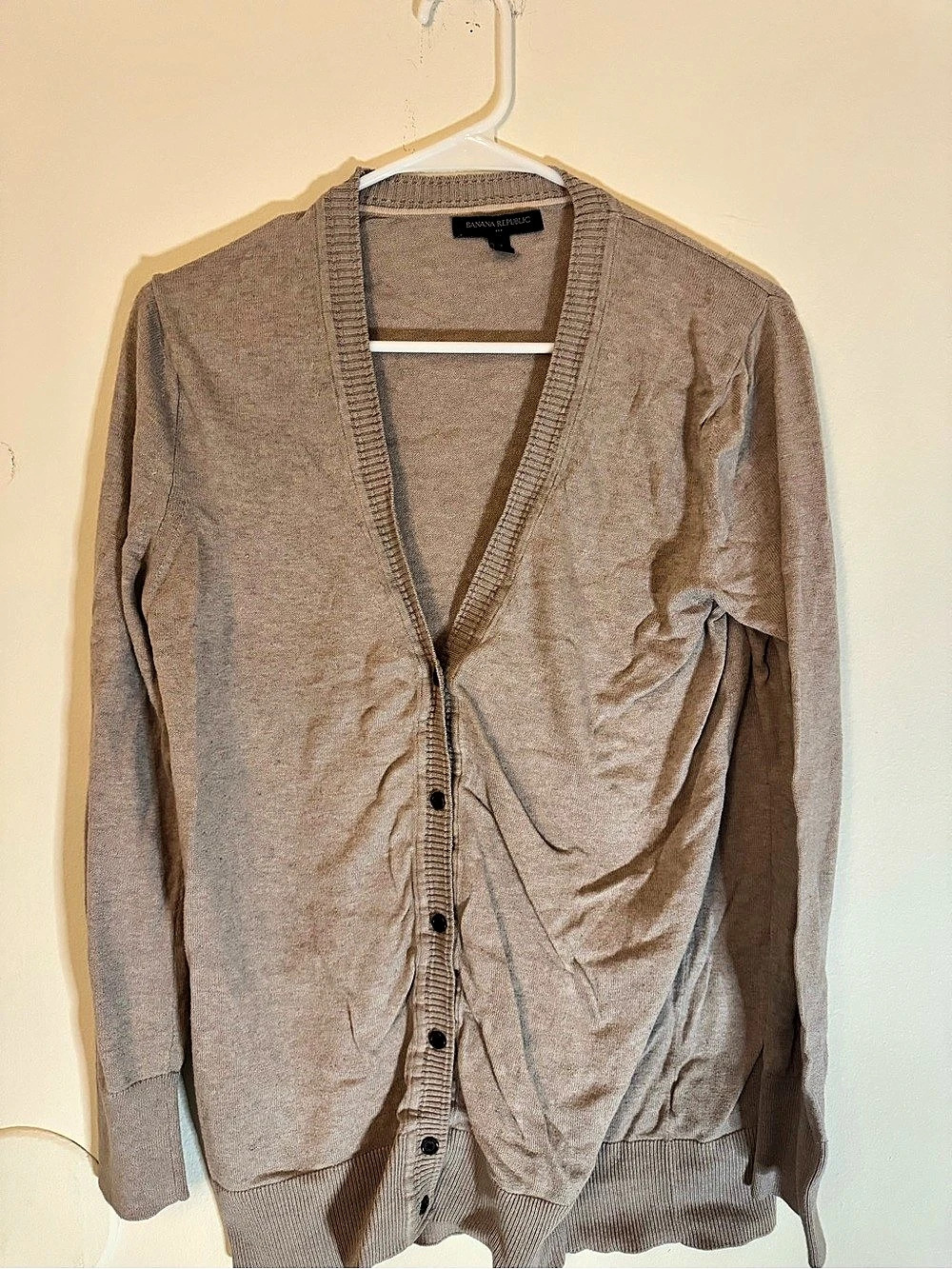 Banana Republic Women's Knit Cardigan Medium Brown